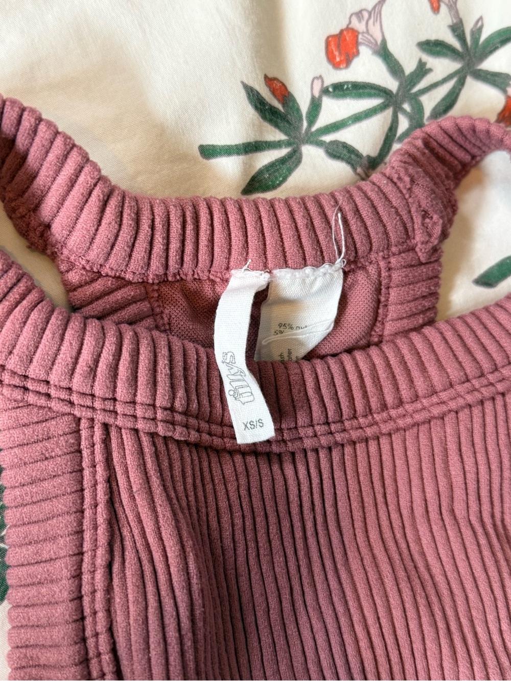 Tilly's Mauve Ribbed Crop Top
